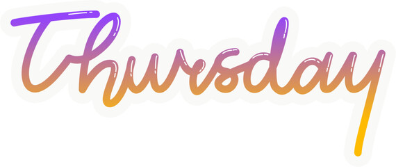 Thursday Sticker