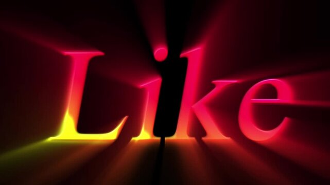 Like word graffiti text font stiker illustration