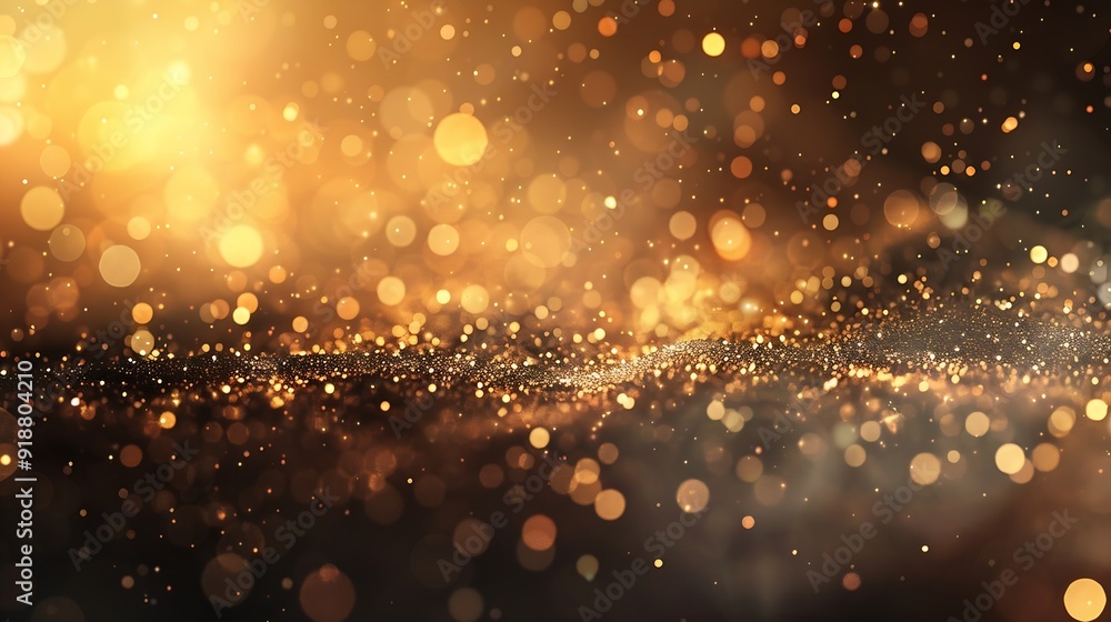 Poster Elegant beige bokeh abstract background Delicate blurred wallpaper texture Template with defocused bokeh lights and copy space for business website design Banner social media advertisi : Generative AI