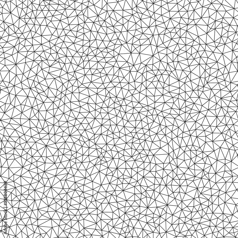 Poster triangles vector pattern. tiny triangles size. regular lines weight. repeatable pattern. seamless ti