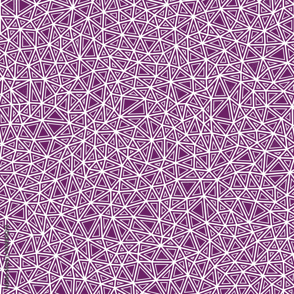 Poster pattern of triangle shapes. tiny triangles in size. solid shapes in frames. solid color style. repea
