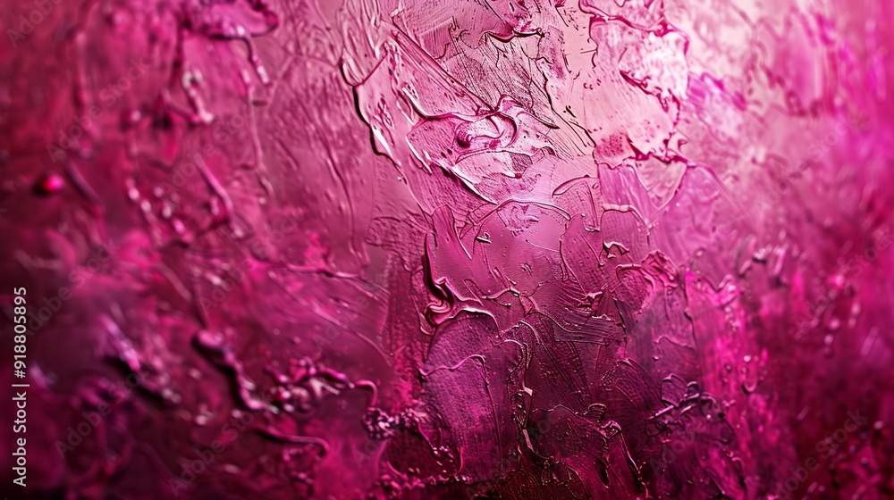 Poster Abstract viva magenta painted texture as background with copy space Shiny pattern in trendy color 2023 year Viva Magenta Vintage blank backdrop : Generative AI