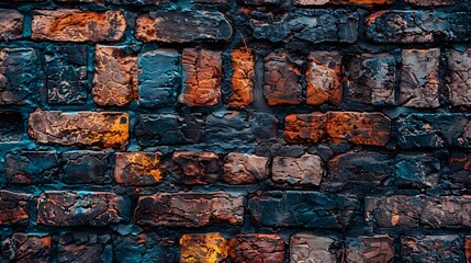 An image of brick wall background Medan North Sumatera Indonesia June 15 2024 : Generative AI