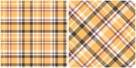 Plaid Pattern Seamless. Classic Scottish Tartan Design. Traditional Scottish Woven Fabric. Lumberjack Shirt Flannel Textile. Pattern Tile Swatch Included.