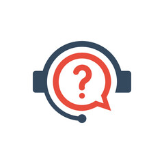 anonymous unknown person call, customer service hotline icon, help desk operator answer symbol