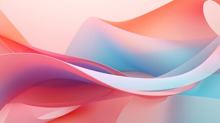 Soft, colorful waves blend harmoniously, creating a tranquil and serene atmosphere as the day begins