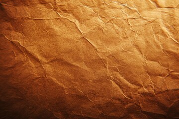 A close-up shot of a piece of brown paper with texture and creases