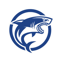 shark logo template.  vector illustration