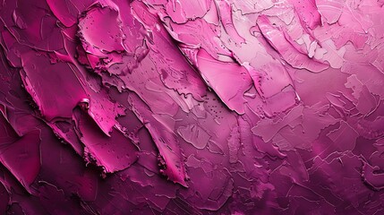Obraz premium Abstract viva magenta painted texture as background with copy space Shiny pattern in trendy color 2023 year Viva Magenta Vintage blank backdrop : Generative AI