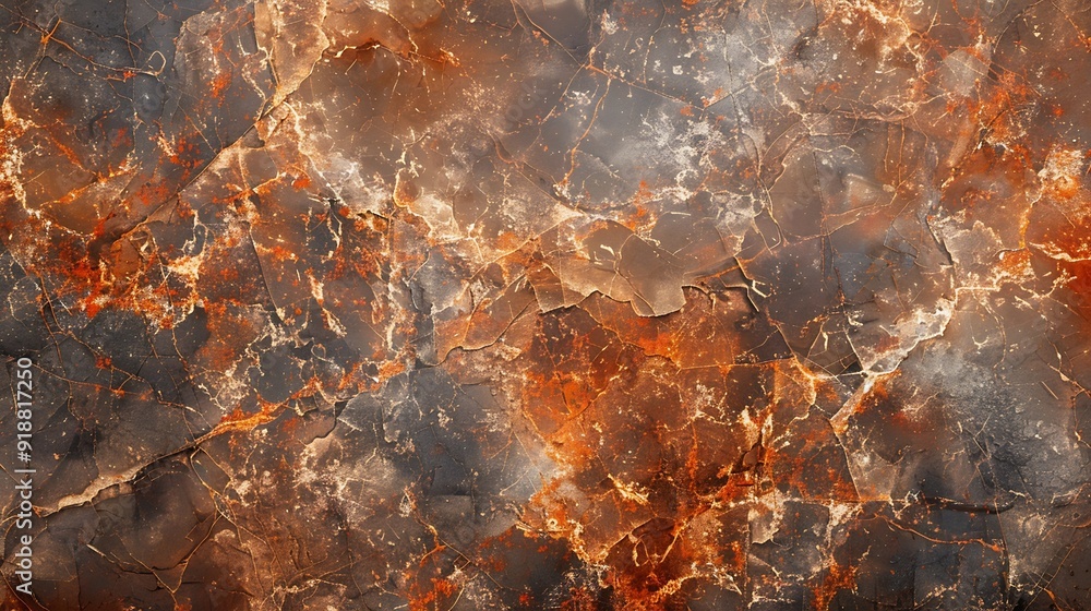 Poster rust marble texture design with high resolution slab tile ceramic gvt pgvt : generative ai