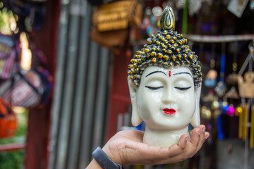 beautiful buddha statue selling at Indo Bhutan Border