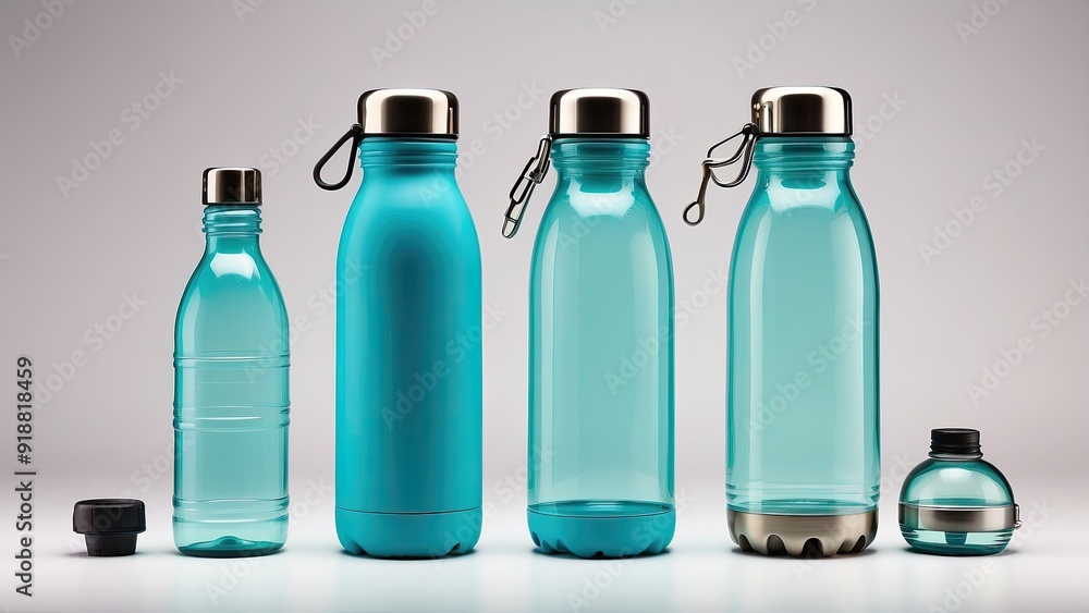 Poster isolated_reusable_environmentally_friendly_water_bot