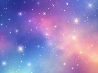 Obraz premium Stellar Breeze: Soft Pastel Galaxy Glow Gradient Space Background
