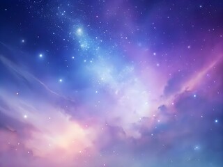 Obraz premium Stellar Breeze: Soft Pastel Galaxy Gradient Smooth Background