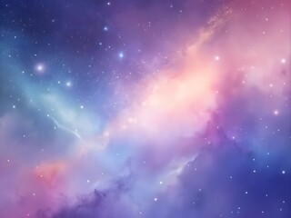 Naklejka premium Stellar Breeze: Soft Pastel Galaxy Gradient Smooth Background