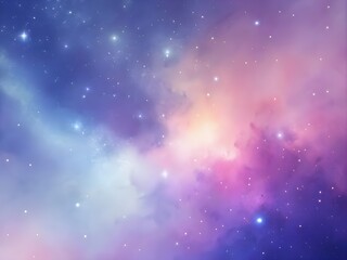 Fototapeta premium Stellar Breeze: Soft Pastel Galaxy Glow Gradient Space Background