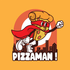 PIZZA RETRO PIZAMAN