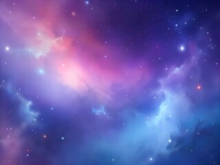 Obraz premium Stellar Breeze: Soft Pastel Galaxy Glow Gradient Space Background