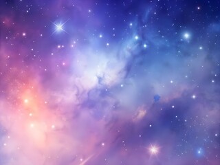 Obraz premium Stellar Breeze: Soft Pastel Galaxy Glow Gradient Space Background