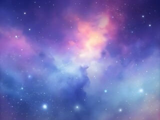 Fototapeta premium Stellar Breeze: Soft Pastel Galaxy Gradient Smooth Background