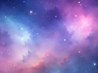 Fototapeta premium Stellar Breeze: Soft Pastel Galaxy Gradient Smooth Background