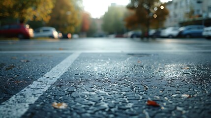 parking lot in city park : Generative AI