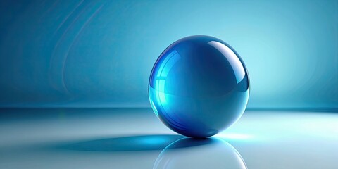 Abstract blue ball background with soft gradient colors , sphere, pattern, design, minimalistic, backdrop, texture, decorative