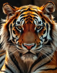 Obraz premium Close-up on a Tiger's face