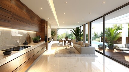 Fototapeta premium interior contemporary interior design style, high details