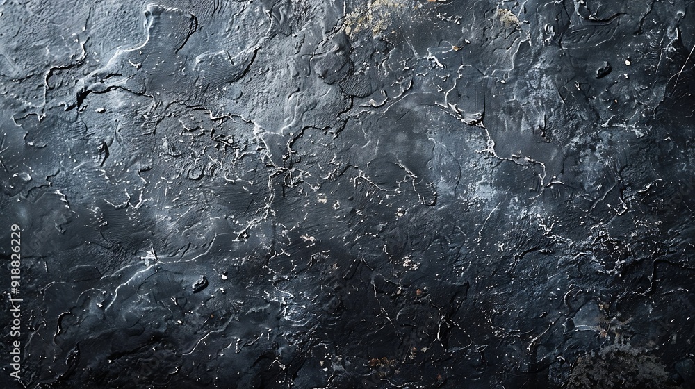 Poster texture of black polished concrete background dark old wallpaper with cement texture nature wall con