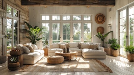 Fototapeta premium interior farmhouse style, high details
