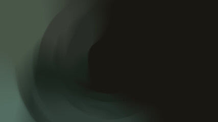 Green abstract background with beautiful curves