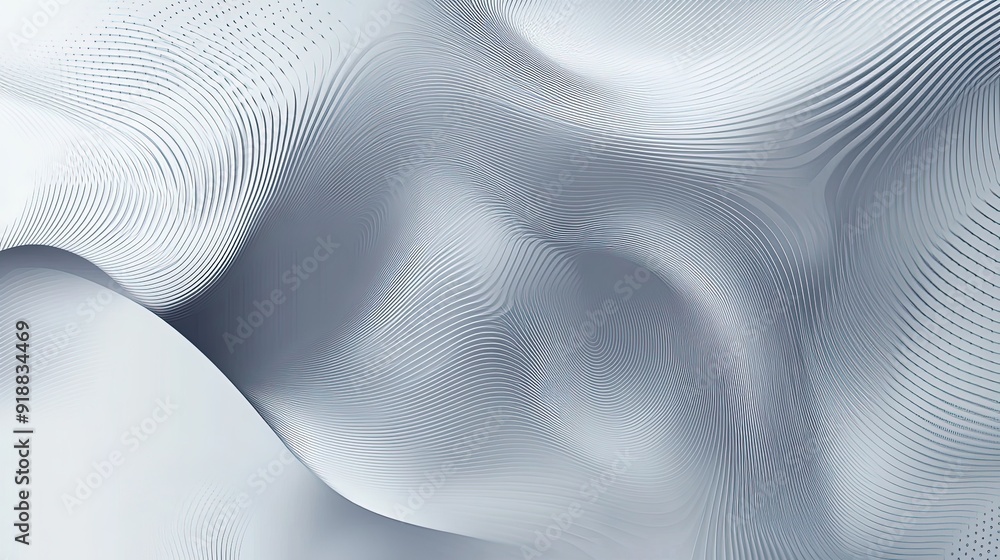 Poster a gradient grey background with abstract business patterns.