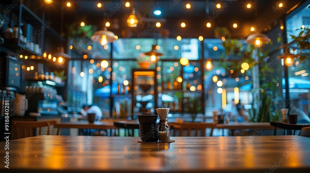 Poster blur thai style interior restaurantbackground blurred couter coffee bar resturant cafe cafe blurred 