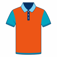 ping Color Men Polo T shirt vector