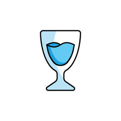 Snifter icon design with white background stock illustration