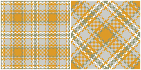 Scottish Tartan Plaid Seamless Pattern, Gingham Patterns. Traditional Scottish Woven Fabric. Lumberjack Shirt Flannel Textile. Pattern Tile Swatch Included.