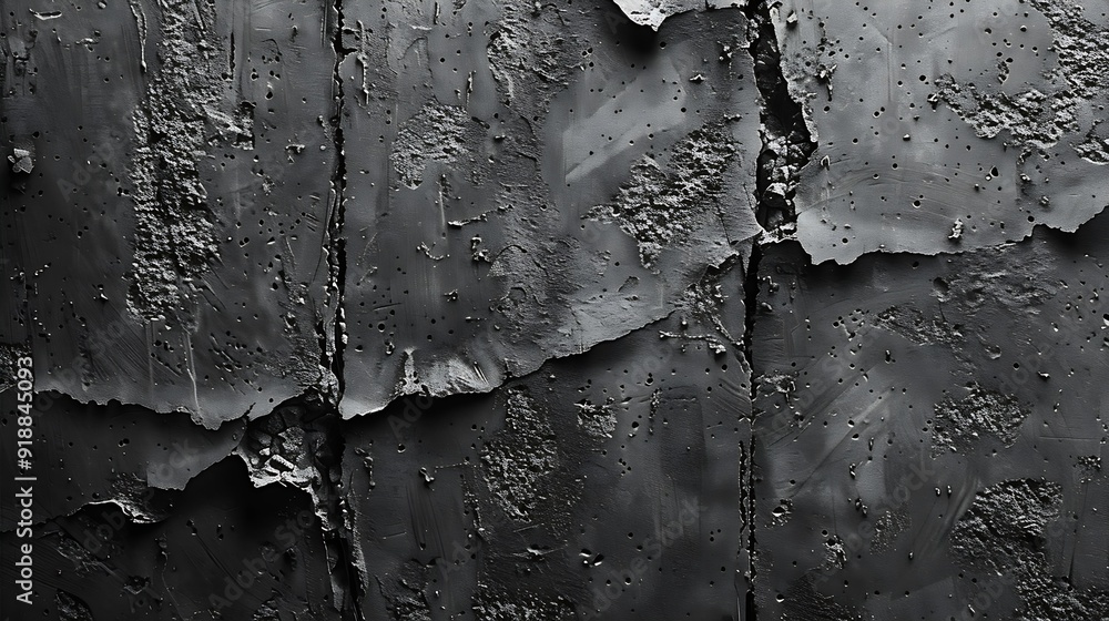 Aufkleber Concrete wall gray color background for design : Generative AI