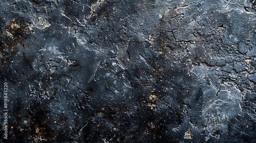 Poster texture of black polished concrete background dark old wallpaper with cement texture nature wall con