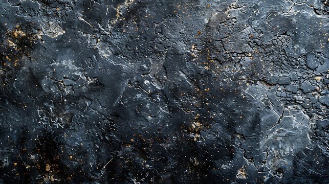 Texture of black polished concrete background Dark old wallpaper with cement texture Nature wall concept surface mockup Empty rough cement wall or floor background Top view close up co : Generative AI