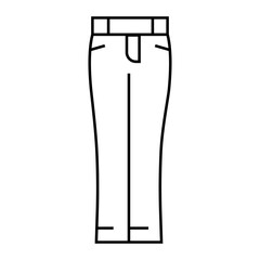 low rise pants apparel line icon vector. low rise pants apparel sign. isolated contour symbol black illustration