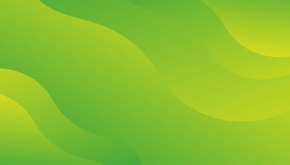  green and yellow background. Fluid shapes composition. Eps10 vector