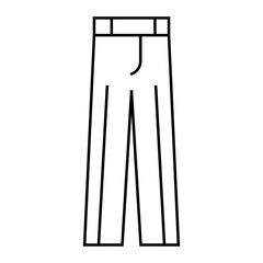 trousers pants apparel line icon vector. trousers pants apparel sign. isolated contour symbol black illustration