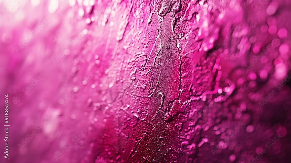 Poster Abstract viva magenta painted texture as background with copy space Shiny pattern in trendy color 2023 year Viva Magenta Vintage blank backdrop : Generative AI