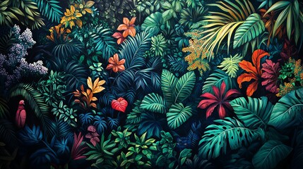 Enchanted Urban Jungle Mural with Hidden Animal Faces | Sony A90 UHD 8K Detailed Shot