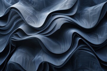 Obraz premium Abstract Geometric Blue Fabric