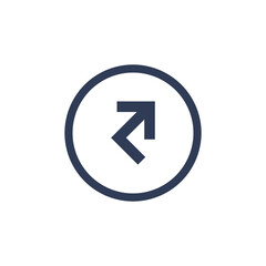 Arrow sign direction icon