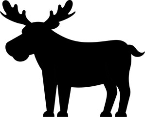 A Moose vector art illustration