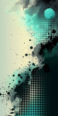 Obraz premium Abstract Digital Wave with Dotted Patterns and Gradient Effects