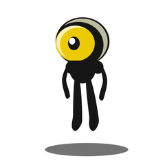 alien character abstract design